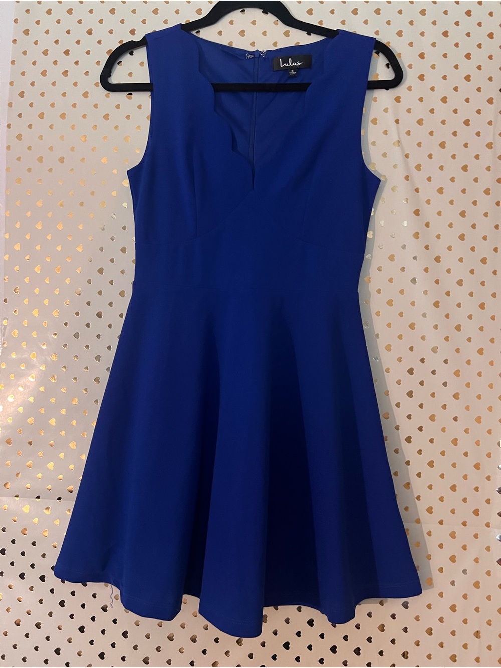 Lulu's Cobalt Blue Sleeveless Fit-and-Flare Mini Dress